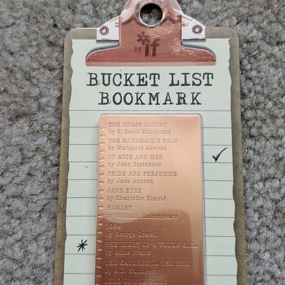Bucket list copper bookmark plus tons of extras - Picture 2 of 11